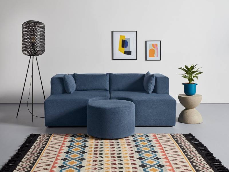 Leonique Sofa Alexane, zusammengesetzt aus Modulen, in vielen Bezugsqualitäten und Farben. von Leonique