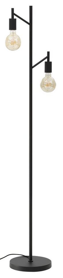 Leonique Stehlampe Jarla, ohne Leuchtmittel, moderne, klassisch schwarze Stehleuchte, Höhe 155 cm von Leonique