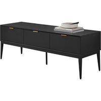 Leonique TV-Board "Lavisha" FSC-zertifiziertes Holz kombiniert Melamin, verchromten Metallgriffen von Leonique