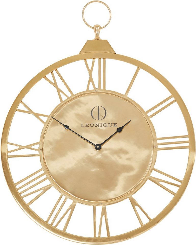 Leonique Wanduhr Leonique GOLD (römische Ziffern, 58 cm) von Leonique