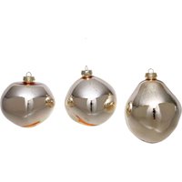 Leonique Weihnachtsbaumkugel "Birdelle glänzend, Weihnachtsdeko, Christbaumschmuck, Christbaumkugeln" Baumkugeln in organischer Form, Ø 10 cm, organische Kugeln aus Glas Leonique Weihnachtsbaumkugel "Birdelle glänzend, Weihnachtsdeko, Christbaumschmuck, Christbaumkugeln" Baumkugeln in organischer Form, Ø 10 cm, organische Kugeln aus Glas von Leonique