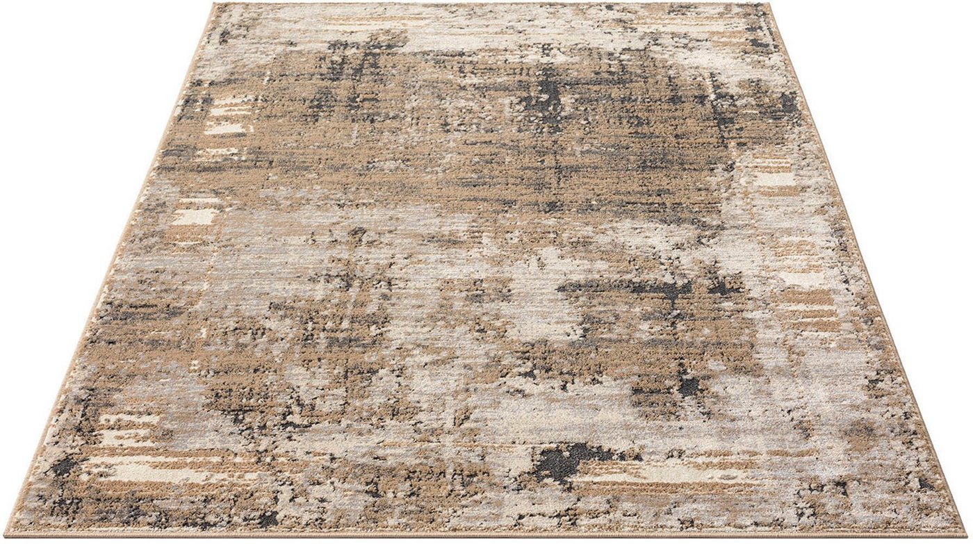 Teppich Hamsa, Leonique, rechteckig, Höhe: 9 mm, dezenter Glanz, Schrumpf-Garn-Effekt, im Vintage-Look, dichte Qualität von Leonique
