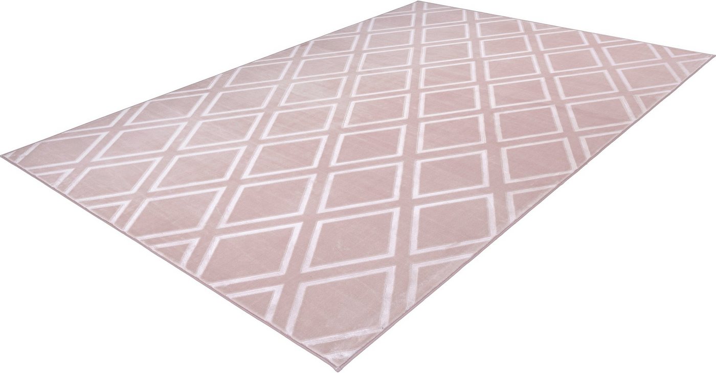 Teppich Ledion, Leonique, rechteckig, Höhe: 7 mm, besonders weich durch Mikrofaser, Kurzflor, 3D-Effekt von Leonique