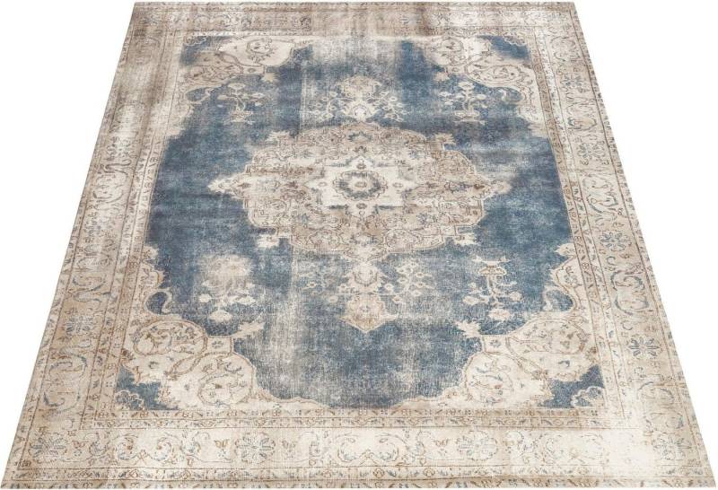 Teppich Rayan, Leonique, rechteckig, Höhe: 9 mm, Orient-Design, Vintage, Kurzflor, Teppich mit Bordüre von Leonique