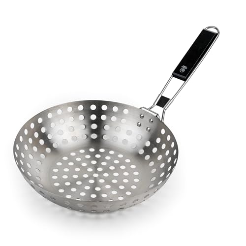 Grillwok mit klappbarem Griff ø277x68mm von Leopold Vienna