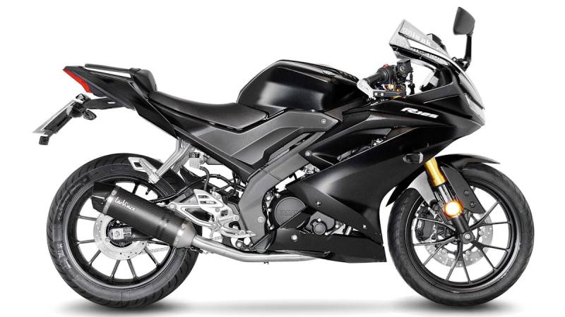 LeoVince Komplettanlage Carbon SBK LV ONE EVO für YAMAHA MT-125 / YZF-R125 mit Katalysator von LeoVince