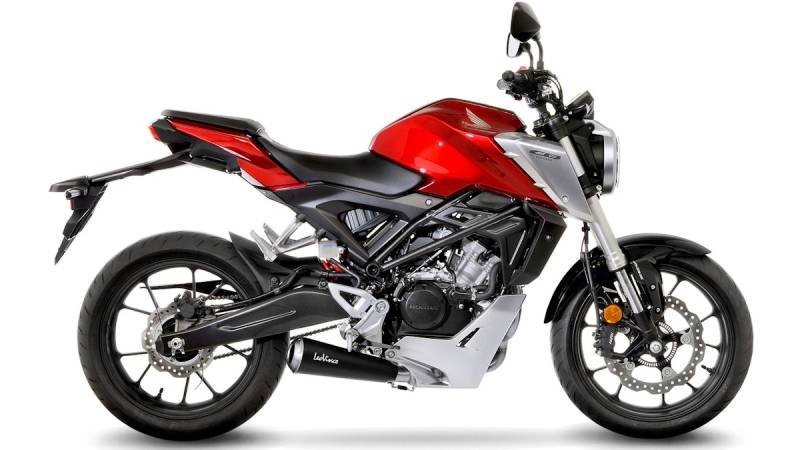 LeoVince Komplettanlage Edelstahl SBK GP ONE 1/1 für HONDA CB 125 R mit Katalysator von LeoVince