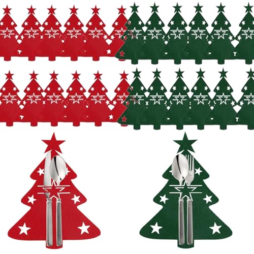 24 Stücke Besteckhalter Filz Weihnachten,Besteckbeutel Weihnachtsbaum Tischdeko,Bestecktasche Filz Weihnachten,Weihnachtsbaum Besteckhalter,Weihnachtsbesteck,Für Weihnachtsfeiern, Festliche Abendessen 24 Stücke Besteckhalter Filz Weihnachten,Besteckbeutel Weihnachtsbaum Tischdeko,Bestecktasche Filz Weihnachten,Weihnachtsbaum Besteckhalter,Weihnachtsbesteck,Für Weihnachtsfeiern, Festliche Abendessen von Lepidi