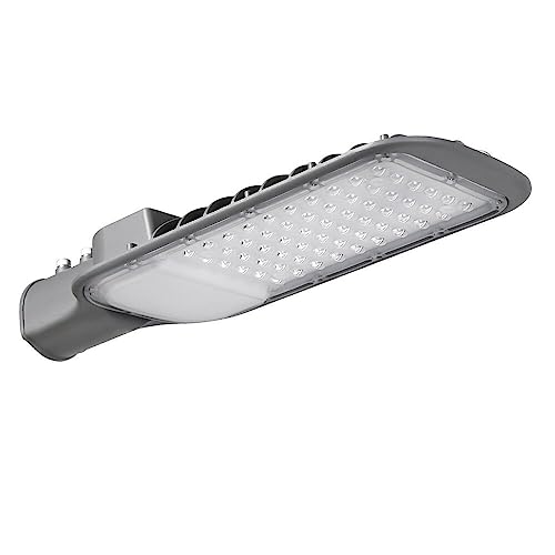 Lepro 50W 6250 Lumen IP65 wasserdichte LED-Straßenlampe, 4000K Straßenlampe für Straßen, Einfahrten, Spielplätze & Parkplätze, natürliches Weiß, 200W Metallhalogenid-Äquivalent, CE & UKCA zertifiziert von Lepro