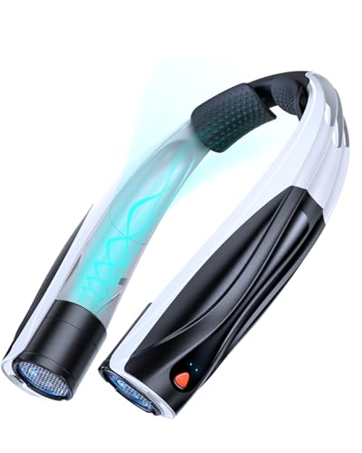 Lepwings Nackenventilator mit 6–23 Std Laufzeit, Tragbarer Halsventilator USB Wiederaufladbar, 6000mAh Akku, 6 Geschwindigkeiten, Leiser Nackenlüfter Büro, Reisen, Sport & Outdoor – Schwarz Lepwings Nackenventilator mit 6–23 Std Laufzeit, Tragbarer Halsventilator USB Wiederaufladbar, 6000mAh Akku, 6 Geschwindigkeiten, Leiser Nackenlüfter Büro, Reisen, Sport & Outdoor – Schwarz von Lepwings