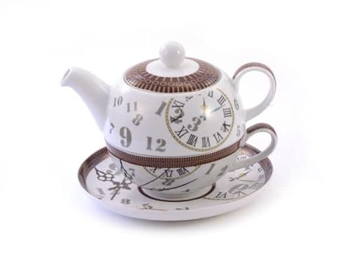 1 St. Tea for one Set Ben - aus Porzellan, 4-teilig Kanne: 0,6 l, Tasse: 0,2 l von Lerbs & Hagedorn