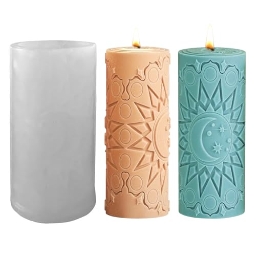 Kerzenformen zum Gießen, Silikonformen Gießformen Kerzen, Silikonform Kerzen mit Geprägtes Muster, Kerzenformen Silikon, Gießformen Silikon zum Gießen Kerzen, Giessformen Silikon für DIY Kerzen (B) Kerzenformen zum Gießen, Silikonformen Gießformen Kerzen, Silikonform Kerzen mit Geprägtes Muster, Kerzenformen Silikon, Gießformen Silikon zum Gießen Kerzen, Giessformen Silikon für DIY Kerzen (B) von Lergas
