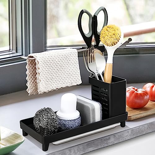 Lergas Spülbecken Organizer Schwarz Küchen Organizer mit Abnehmbar Abtropfschale Organizer Küche mit Handtuchhalter Schwammhalter Küche Spüle Organizer für Schwämme Geschirrtuch Reinigungsbürste Lergas Spülbecken Organizer Schwarz Küchen Organizer mit Abnehmbar Abtropfschale Organizer Küche mit Handtuchhalter Schwammhalter Küche Spüle Organizer für Schwämme Geschirrtuch Reinigungsbürste von Lergas