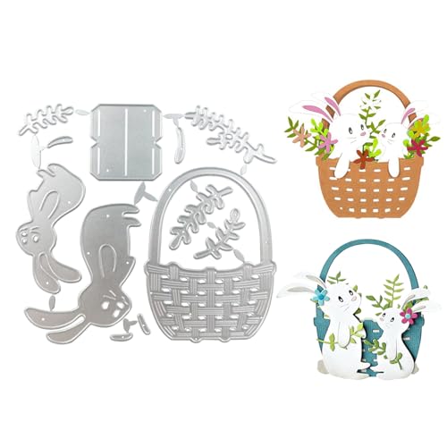 Ostern Stanzschablonen, Osternhase Metall Prägeschablonen, Ostern Stanzformen, Ostern Stanzschablone für DIY Ostern Geschenk, Scrapbooking, Grußkarten, Handwerk (C) von Lergas