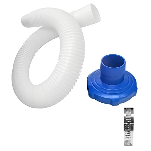 Poolschlauch Adapter Aufstellpool Skimmer Adapter Intex Pool Schlauchadapter mit Edelstahl Schlauchschelle Pool Ersatzteile für Oberirdischer Pool Aufblasbarer Pool (Adapter+Schlauch) von Lergas