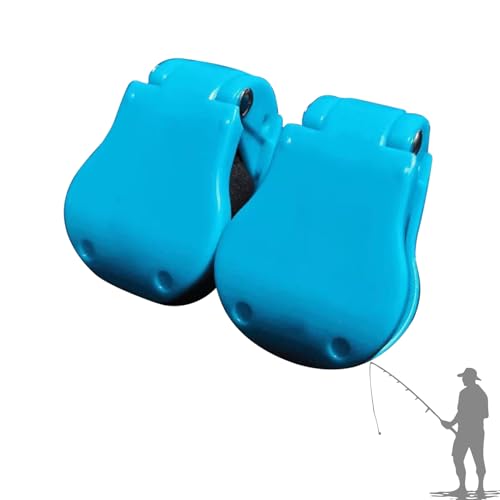 Rutenhalter Angel, Hochelastische Gummi Angelrutenhalter, Selbsthemmend Rutenschutz, Verwicklungsfreier Organizer, Rutenbänder Angeln Clips, Tragbare Rod Crab, Angelzubehör für Alle Angelrute (Blau) von Lergas