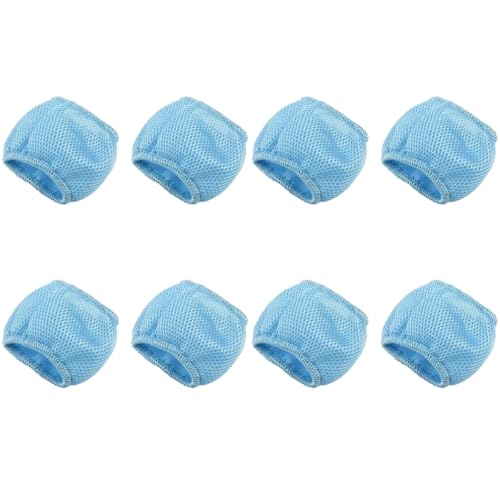 Schutznetze für Whirlpools Filter, Whirlpool Zubehör Schutznetz, Netzabdeckung für Ersatzfilter, 90 Pleats Sieb Filterbeutel Kompatibel mit Mspa Whirlpools Filter und Delight Pool Spa Filter (8 Stück) von Lergas