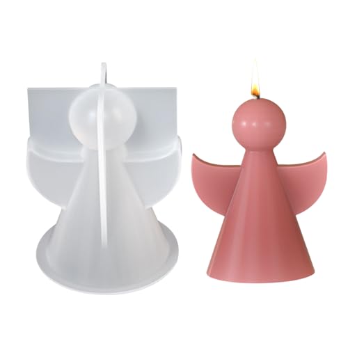 Silikonform Engel, Silikonformen Gießformen, 3D Engel Kerzenformen zum Gießen, Silikon Gießform Engel, Gießformen Silikon für Engel Kerzen, Engel Statue, DIY Handwerk, Heimdekoration (Groß) von Lergas