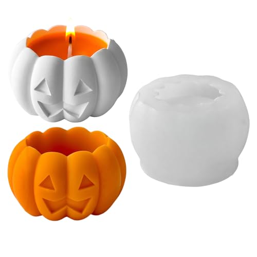 Silikonformen Gießformen Kerzenhalter, Halloween Silikonform Teelichthalter, Kürbis Gießform Kerzenhalter, 3D Gießformen Silikon, Hexenhut Kerzenbecher Gipsformen zum Gießen, DIY Gips Giessformen (B) Silikonformen Gießformen Kerzenhalter, Halloween Silikonform Teelichthalter, Kürbis Gießform Kerzenhalter, 3D Gießformen Silikon, Hexenhut Kerzenbecher Gipsformen zum Gießen, DIY Gips Giessformen (B) von Lergas