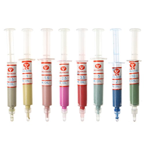 Lergo 8 Stück Diamant-Paste Polierpaste – Knietschpasten, Verbundspritzen, 0,5–10 Mikrometer Lergo 8 Stück Diamant-Paste Polierpaste – Knietschpasten, Verbundspritzen, 0,5–10 Mikrometer von Lergo
