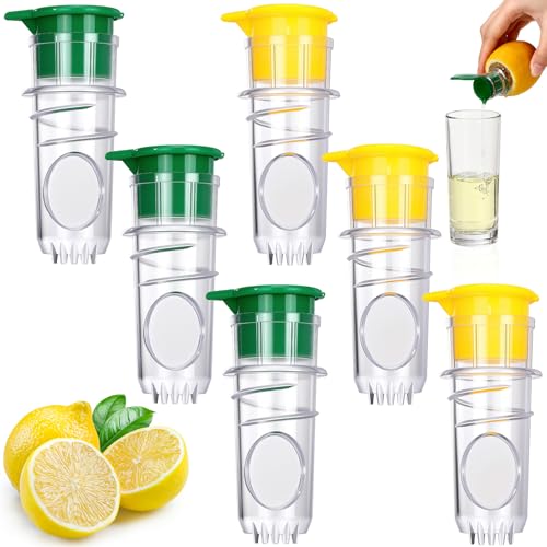 Leriton Zitronenpresse mit Schraubverschluss, manuelle Entsafter mit integriertem Filter, tragbare Limetten-Orangen-Zitruspresse, effiziente Entsafter für Cocktails, Getränke, 6 Stück Leriton Zitronenpresse mit Schraubverschluss, manuelle Entsafter mit integriertem Filter, tragbare Limetten-Orangen-Zitruspresse, effiziente Entsafter für Cocktails, Getränke, 6 Stück von Leriton