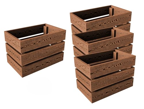 Lermowood Holzkisten 4x Box0422 25 x 40 x 28cm Eiche | Dekokisten aus Holz Massive Holzkiste Regalkiste Weinkiste Lermowood Holzkisten 4x Box0422 25 x 40 x 28cm Eiche | Dekokisten aus Holz Massive Holzkiste Regalkiste Weinkiste von Lermowood