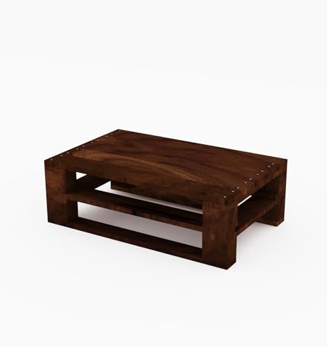 Lermowood Palettenmöbel Mpe Couchtisch 80 x 40 cmPalisander | Europaletten Indoor und Outdoor Lounge Gartenmöbel Holz Gartenmöbel Set Lounge Möbel Terrasse Balkon Loft Stil Paletten von Lermowood