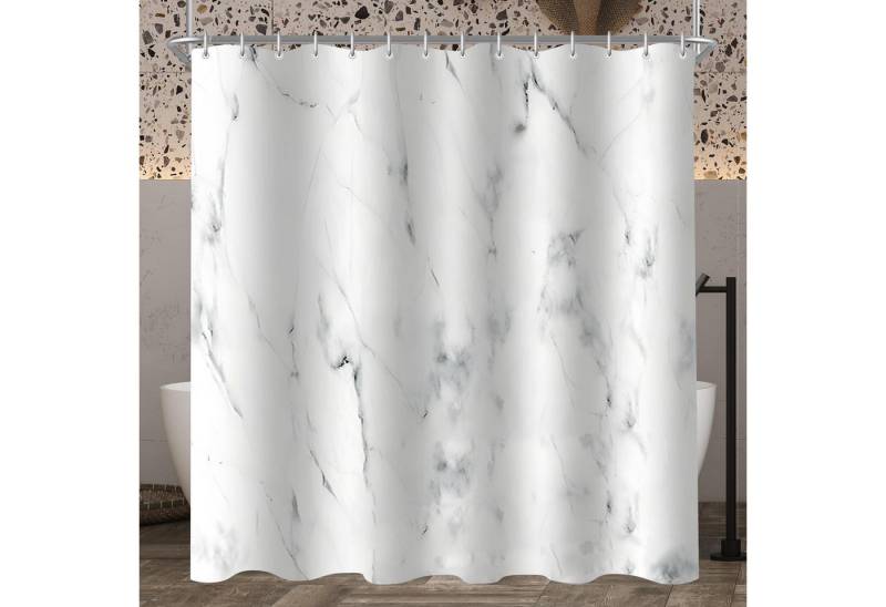 Lerores Duschvorhang Duschvorhang 100x180cm Marmor Antischimmel Wasserdicht Textil 6 Ösen Lerores Duschvorhang Duschvorhang 100x180cm Marmor Antischimmel Wasserdicht Textil 6 Ösen von Lerores