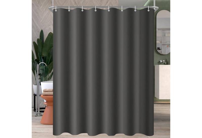 Lerores Duschvorhang Duschvorhang 120x200cm Dunkelgrau Antischimmel Polyester Stoff mit von Lerores