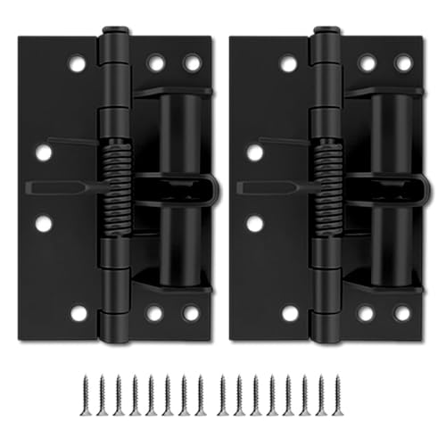 2 praktische 10,2 cm ausrichtbare Federscharniere für automatisches Schließen der Tür mit 90-Grad-Positionierung in elegantem Finish von Lerpwige