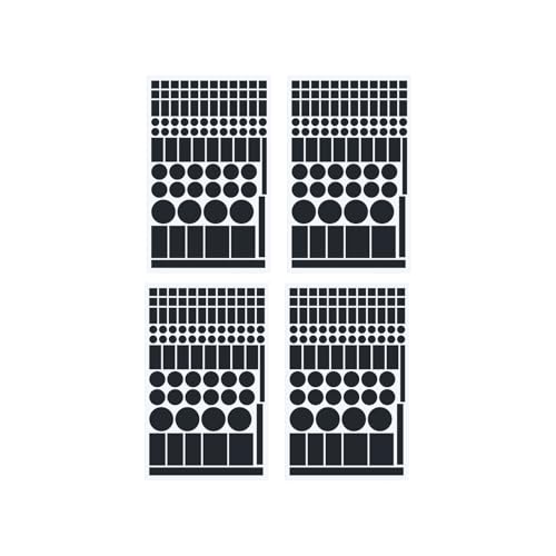 4 Blätter LED Leg Light Blocking Abdeckungen Patches Für Klimaanlagen Computer Screen Dimm Aufkleber Easy Application PVC Blocking Decal von Lerpwige
