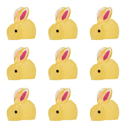 500 PCs Leuchtet In Den Dark Harzkaninchen Miniatur Hasen Figorinen Für Micros Landscape Decoration Craft Faste Home Decoration Miniaturen von Lerpwige