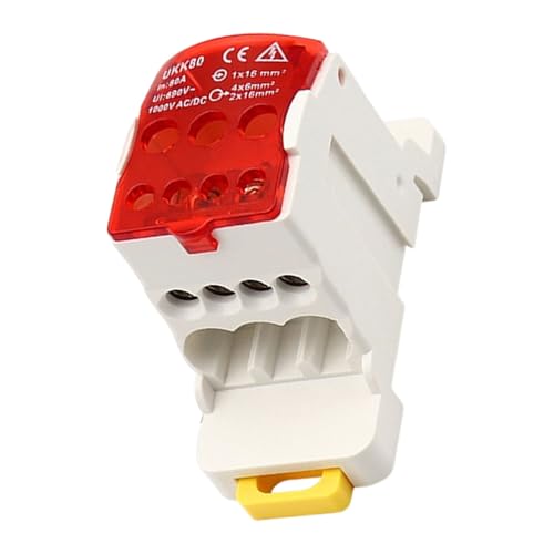 8 Wege DIN Rails Distribution Block Auf Den Bergkontakten Industriestärken Housing Power Splits Mehrere Ausgangsanschlüsse Block von Lerpwige