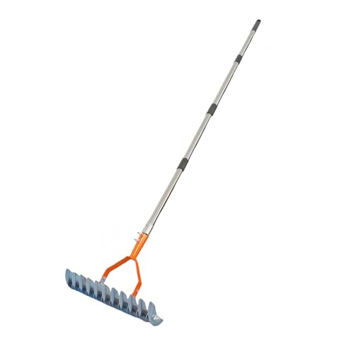 Abnehmbares Damhing Rakes Werkzeug Für Effiziente Gartenabfälle Entfernung Leichtes Aluminiumkonstruktion Ergonomisch Rostsicherer Blattsammler von Lerpwige