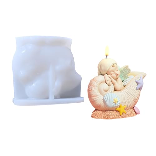 Benutzerfreundliche Silikonform Für Handgefertigte Kerzen Und Desserts Easy Release Flexible Design Marine Inspirierte Muster Kreativer Back Silikonform von Lerpwige