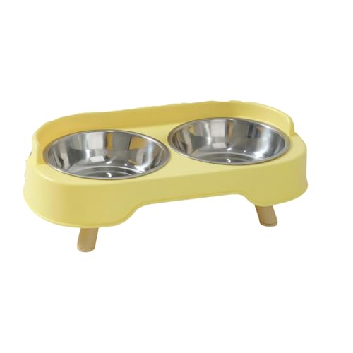 Lerpwige Edelstahl Katzenschüssel Mit Basisofa Design Schockdicht Großer Kapazität Schocksicheres Haustier Set Doppel Haustier von Lerpwige