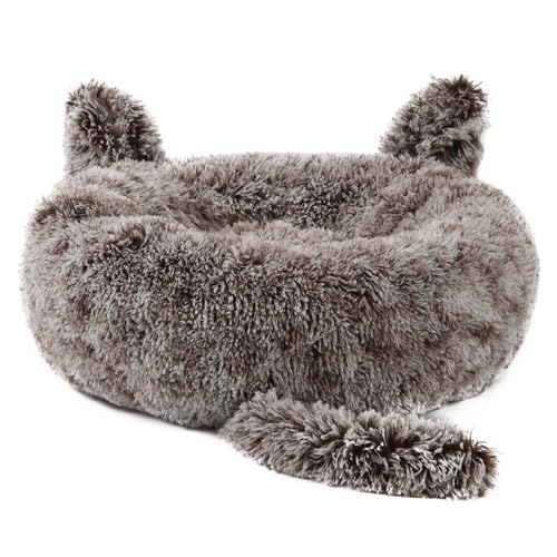 Hundebett Pelznest Für Kleine Welpenkätzchen Nicht Schlupf Korb Haustierbett Mit Kaninchenohren Schwanz Mehrfarbige Betten Großer Winterthema Großer Größe von Lerpwige