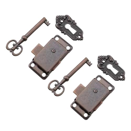 Lerpwige 2 Set Tragbarer kleiner antiker Zines Legierung Unterputz Vintage Schreibtisch für Schränke und Schubladen Vintage Schrank Lerpwige 2 Set Tragbarer kleiner antiker Zines Legierung Unterputz Vintage Schreibtisch für Schränke und Schubladen Vintage Schrank von Lerpwige