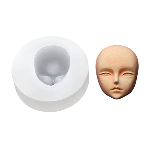 Lerpwige 3D Form Weichem Puppengesicht Silikonform Kuchendekorationswerkzeuge Schokolade Süßigkeiten Cupcake Seife von Lerpwige