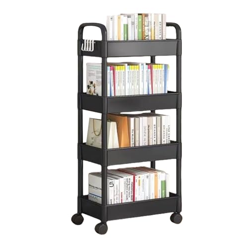 Lerpwige 4 Ebenen Snacks Aufbewahrungsströme Easy Assembly Rolling Cart Tragbarer Rack Für Camping Und Freien Bewegliche Für Schlafzimmerorganisationen von Lerpwige