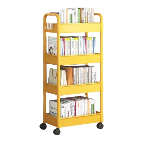 Lerpwige 4 Ebenen Snacks Aufbewahrungsströme Easy Assembly Rolling Cart Tragbarer Rack Für Camping Und Freien Bewegliche Für Schlafzimmerorganisationen von Lerpwige