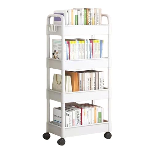 Lerpwige 4 Ebenen Snacks Aufbewahrungsströme Easy Assembly Rolling Cart Tragbarer Rack Für Camping Und Freien Bewegliche Für Schlafzimmerorganisationen von Lerpwige