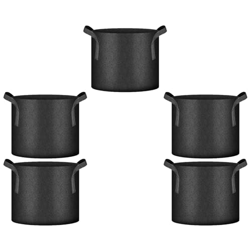 Lerpwige 5 Pcs Stoffwachstum Beutel Verdickte Nicht Verwobene Pflanzentöpfe Für Pflanzen Die Mit Griffen Für Blüten Wiederverwendbare Pflanzbeutel Wachsen Lerpwige 5 Pcs Stoffwachstum Beutel Verdickte Nicht Verwobene Pflanzentöpfe Für Pflanzen Die Mit Griffen Für Blüten Wiederverwendbare Pflanzbeutel Wachsen von Lerpwige