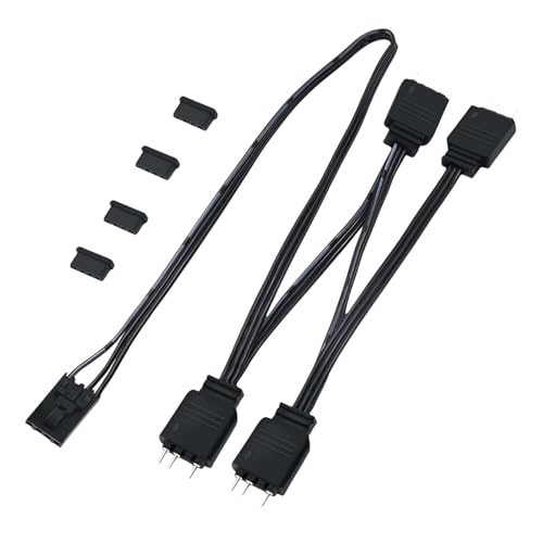 Lerpwige ARGB Adapterkabel 4Pin Bis 3Pin Verbessert Die Leuchtungseffekte 4Pin Auf 5V 3Pin Geräte Splitter Für HDLL120 von Lerpwige