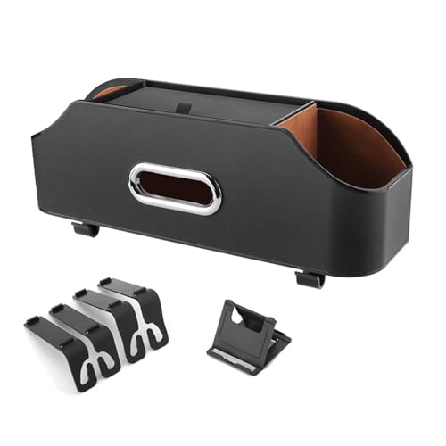 Lerpwige Auto Kopfstütze Rücksitz Veranstalter Partition Design Multifunktionaler Speicherbox Mit Techhalter Tissue Box Haken Lerpwige Auto Kopfstütze Rücksitz Veranstalter Partition Design Multifunktionaler Speicherbox Mit Techhalter Tissue Box Haken von Lerpwige