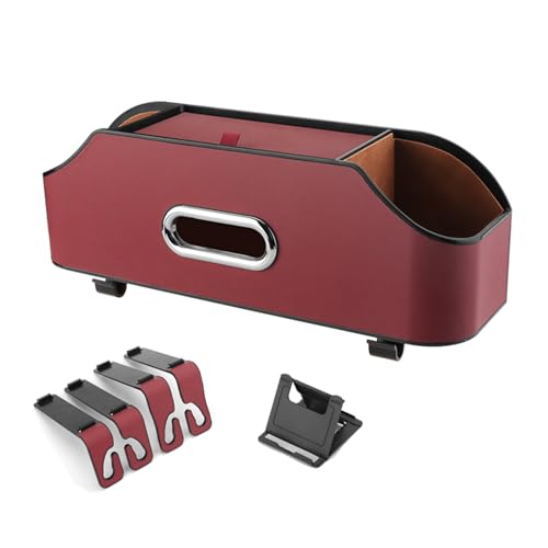 Lerpwige Auto Kopfstütze Rücksitz Veranstalter Partition Design Multifunktionaler Speicherbox Mit Techhalter Tissue Box Haken Lerpwige Auto Kopfstütze Rücksitz Veranstalter Partition Design Multifunktionaler Speicherbox Mit Techhalter Tissue Box Haken von Lerpwige