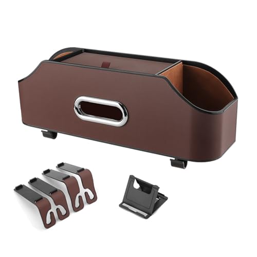 Lerpwige Auto Kopfstütze Rücksitz Veranstalter Partition Design Multifunktionaler Speicherbox Mit Techhalter Tissue Box Haken Lerpwige Auto Kopfstütze Rücksitz Veranstalter Partition Design Multifunktionaler Speicherbox Mit Techhalter Tissue Box Haken von Lerpwige