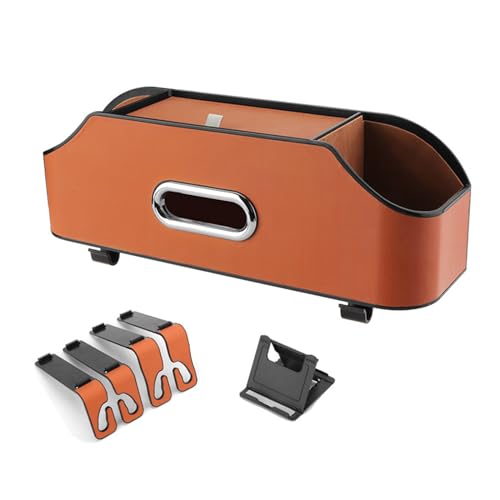 Lerpwige Auto Kopfstütze Rücksitz Veranstalter Partition Design Multifunktionaler Speicherbox Mit Techhalter Tissue Box Haken Lerpwige Auto Kopfstütze Rücksitz Veranstalter Partition Design Multifunktionaler Speicherbox Mit Techhalter Tissue Box Haken von Lerpwige