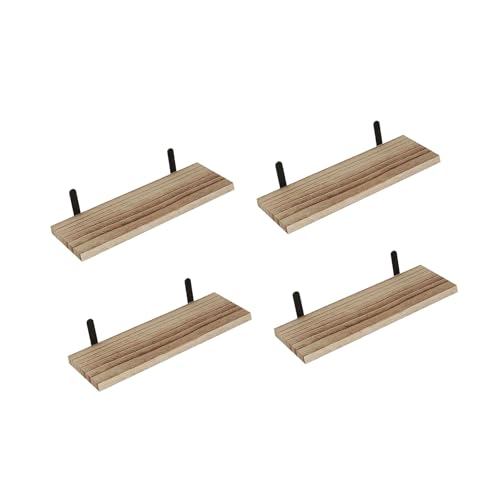 Lerpwige Dekorative, schwebende Regale mit 4 Ebenen, Vintage-Wandhalterung, schwebende Organizer für Badezimmer, Küche, Wohnzimmer Lerpwige Dekorative, schwebende Regale mit 4 Ebenen, Vintage-Wandhalterung, schwebende Organizer für Badezimmer, Küche, Wohnzimmer von Lerpwige