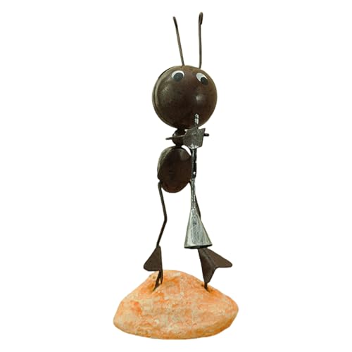 Lerpwige Dekorative Eisen Ants Statue Skulptur Einfach Installieren Sie Patios Dekore Für Farneunterstützung Und Gartenverzierung Freien Metall Ameisen Ornamente von Lerpwige